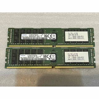 SAMSUNG - Samsung DDR4 2400 32GB RDIMM（16gx2枚）PC4の通販 by