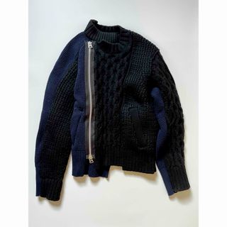 Tamme SLIT 3D KNIT ドッキング ニット 切り替え sacai