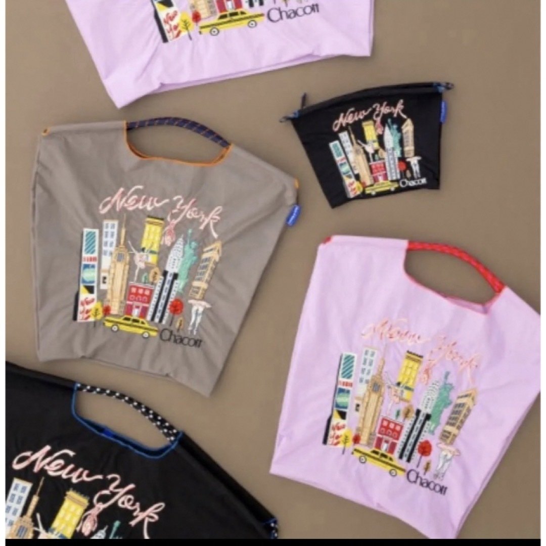 CHACOTT - チャコット ボールアンドチェーン ニューヨーク柄 ブラック