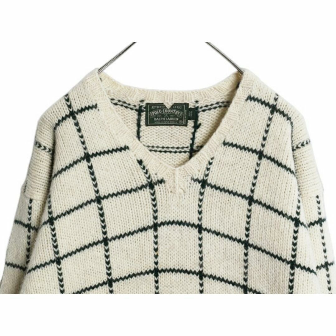 Ralph Lauren - 80s ポロカントリー ラルフローレン チェック ウール