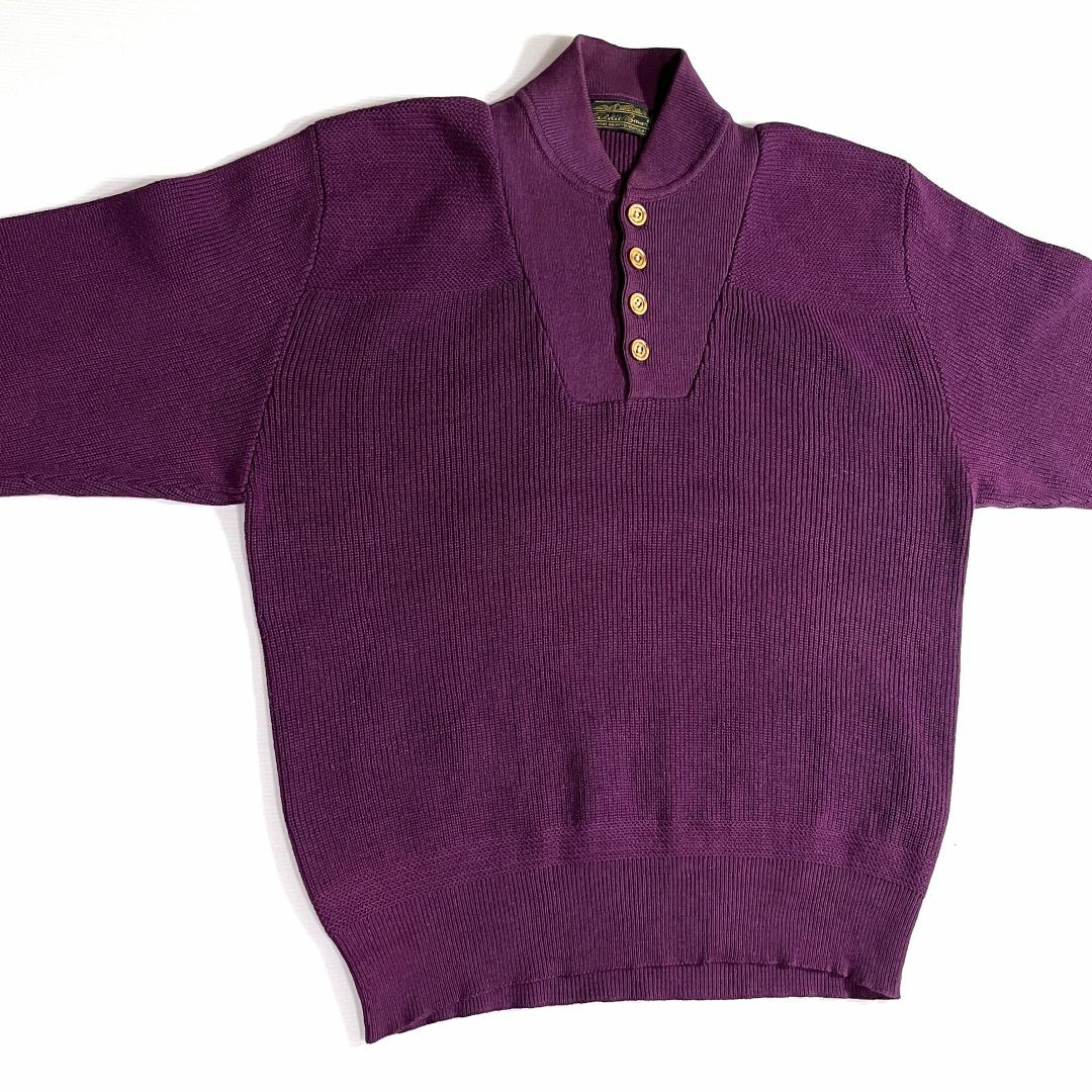 Eddie Bauer - 80s エディーバウアー 黒タグ コットンニット ヘンリー