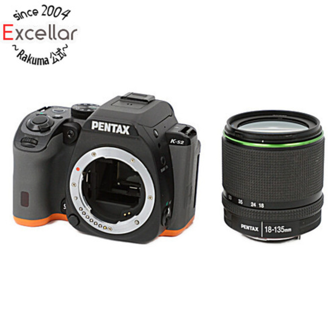 PENTAX - PENTAX 一眼レフ K-S2 18-135WRキット ブラック×オレンジの