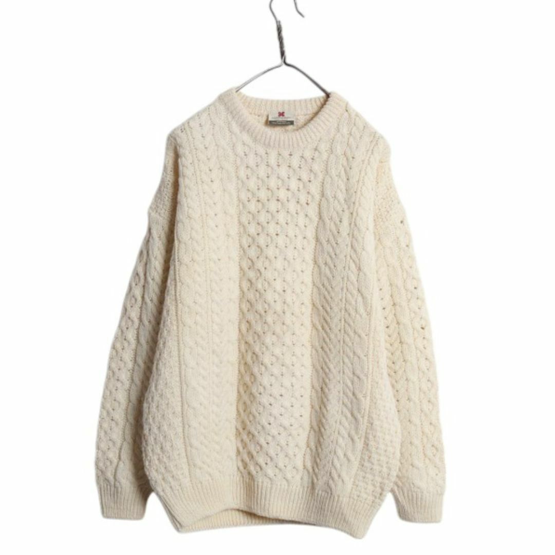 アイルランド製 Carraig Donn フィッシャーマン ウール ニット