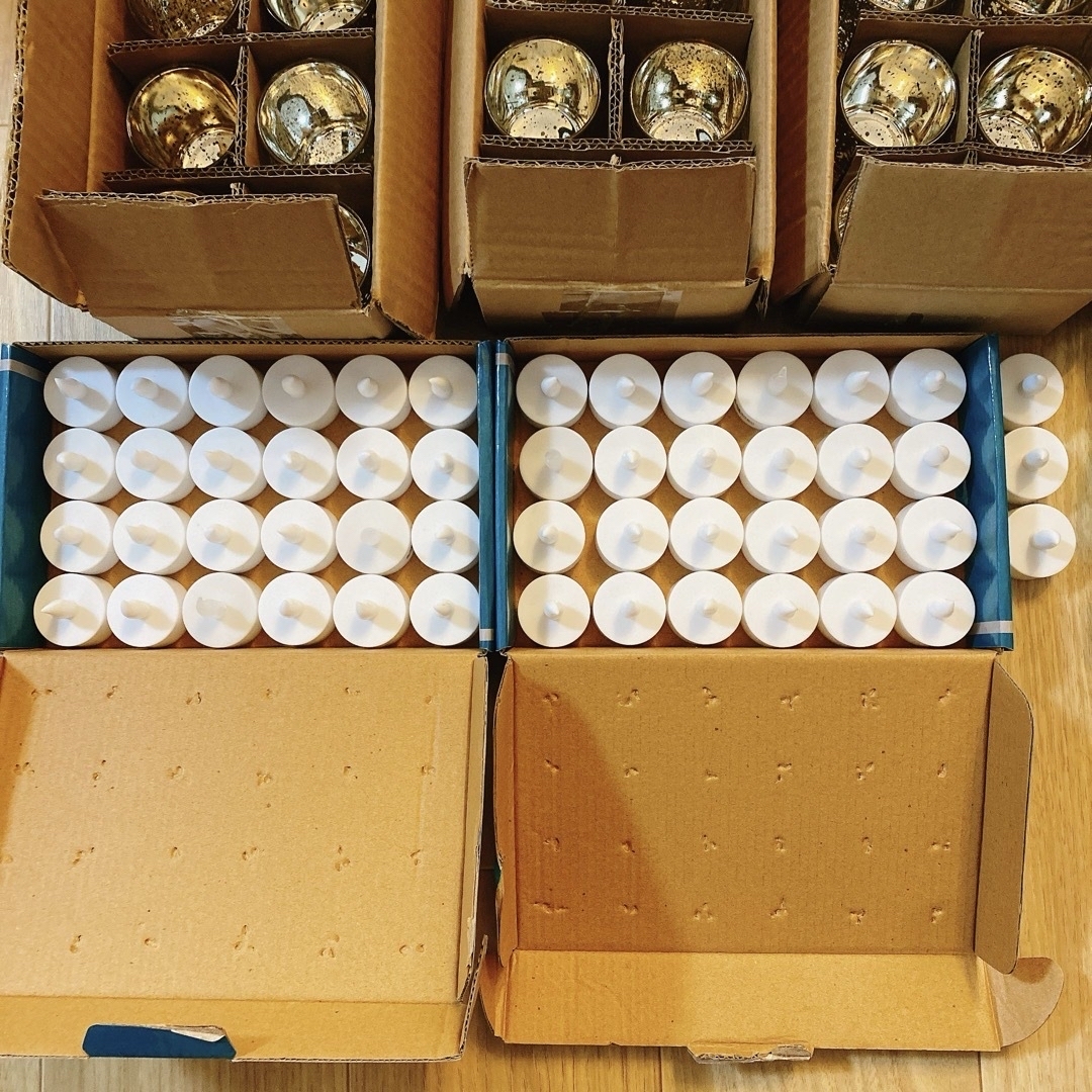 カメヤマキャンドル キャンドルホルダー 52個&LED ライト51個 カメヤマ