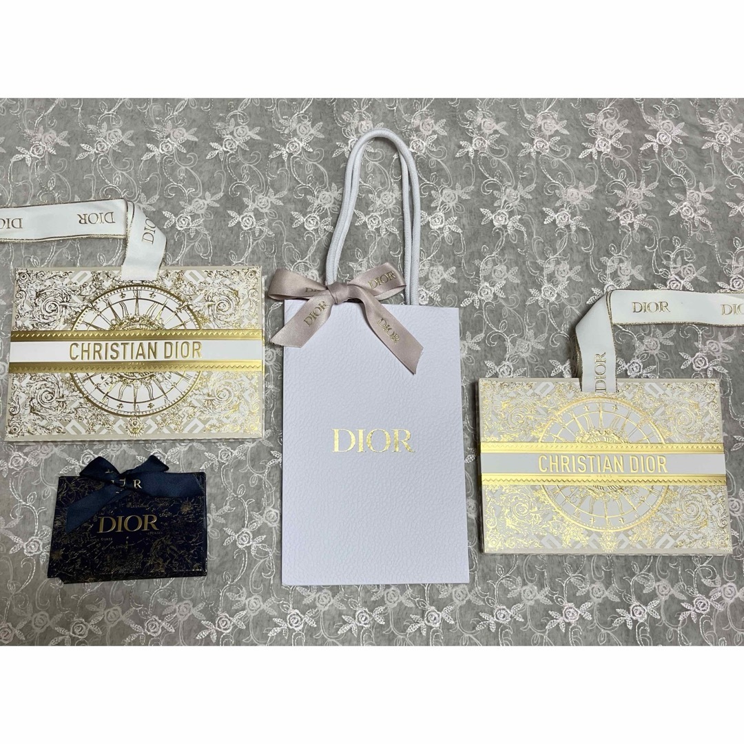 けん 【美品】ディオール 梱包セット (空箱 巾着 ショッパー リボン
