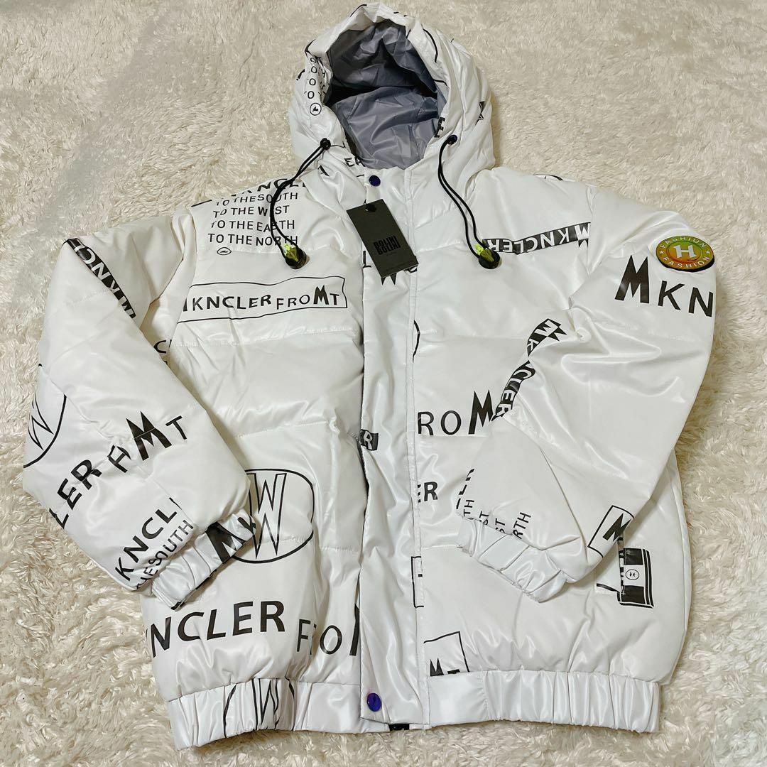 BOLLINI - ☆セール品☆ボリーニ ブラックライン ダウンジャケット 白