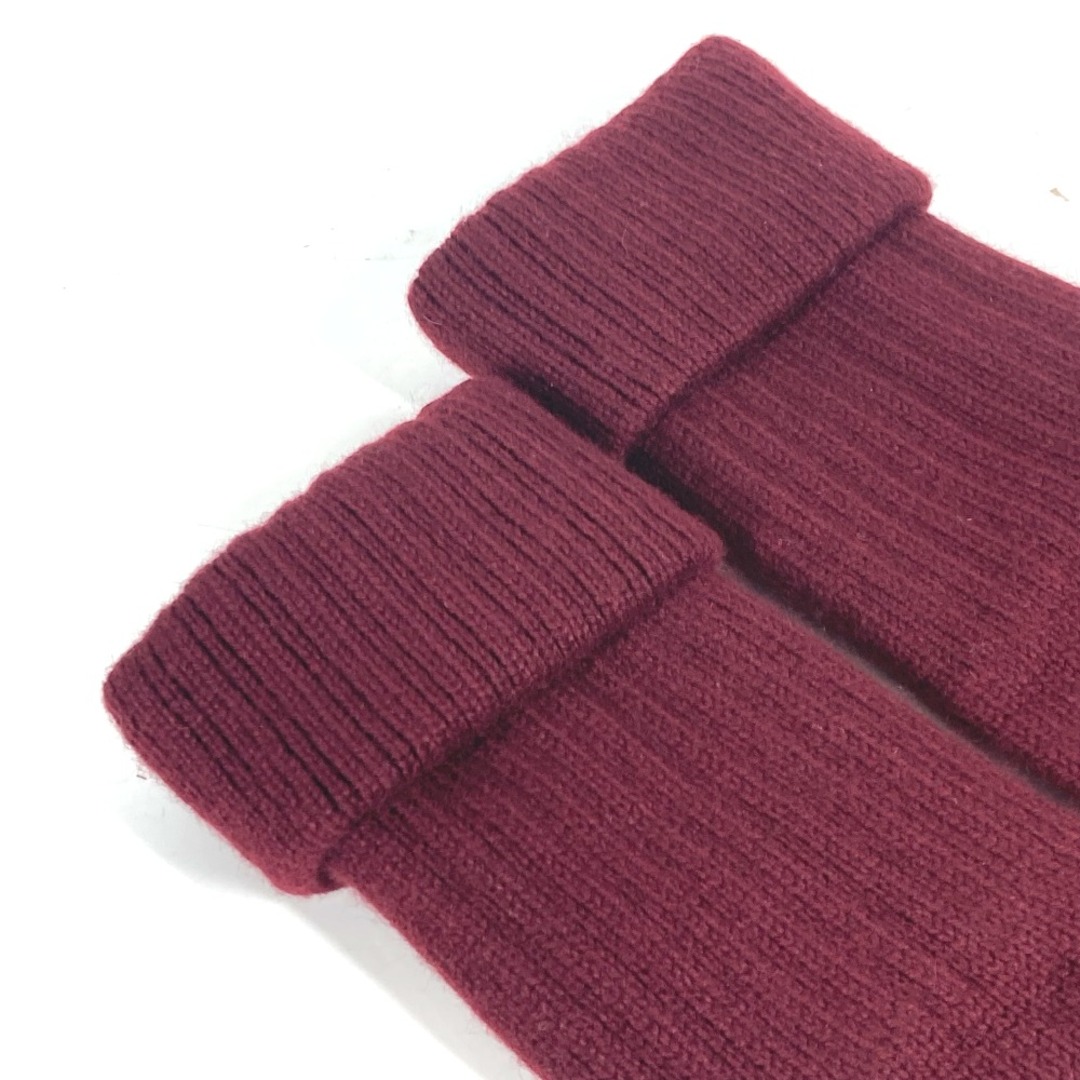 CHANEL ワインレッド手袋 CCロゴ付き シャネル CHANEL CC ココマーク