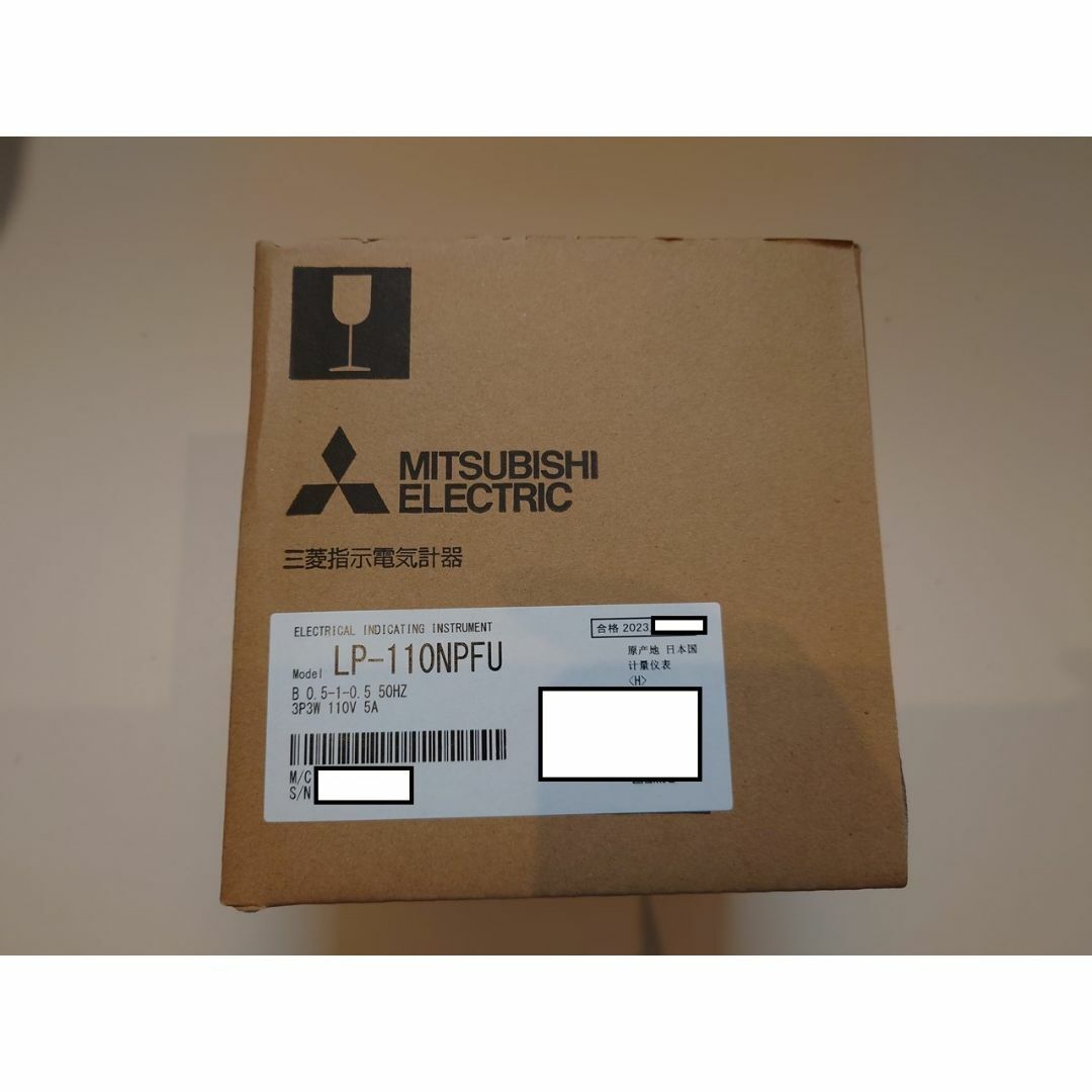 三菱電機 - 力率計 不平衡負荷用 広角度計器 LP-NPFU 0.5-1-0.5 50HZ