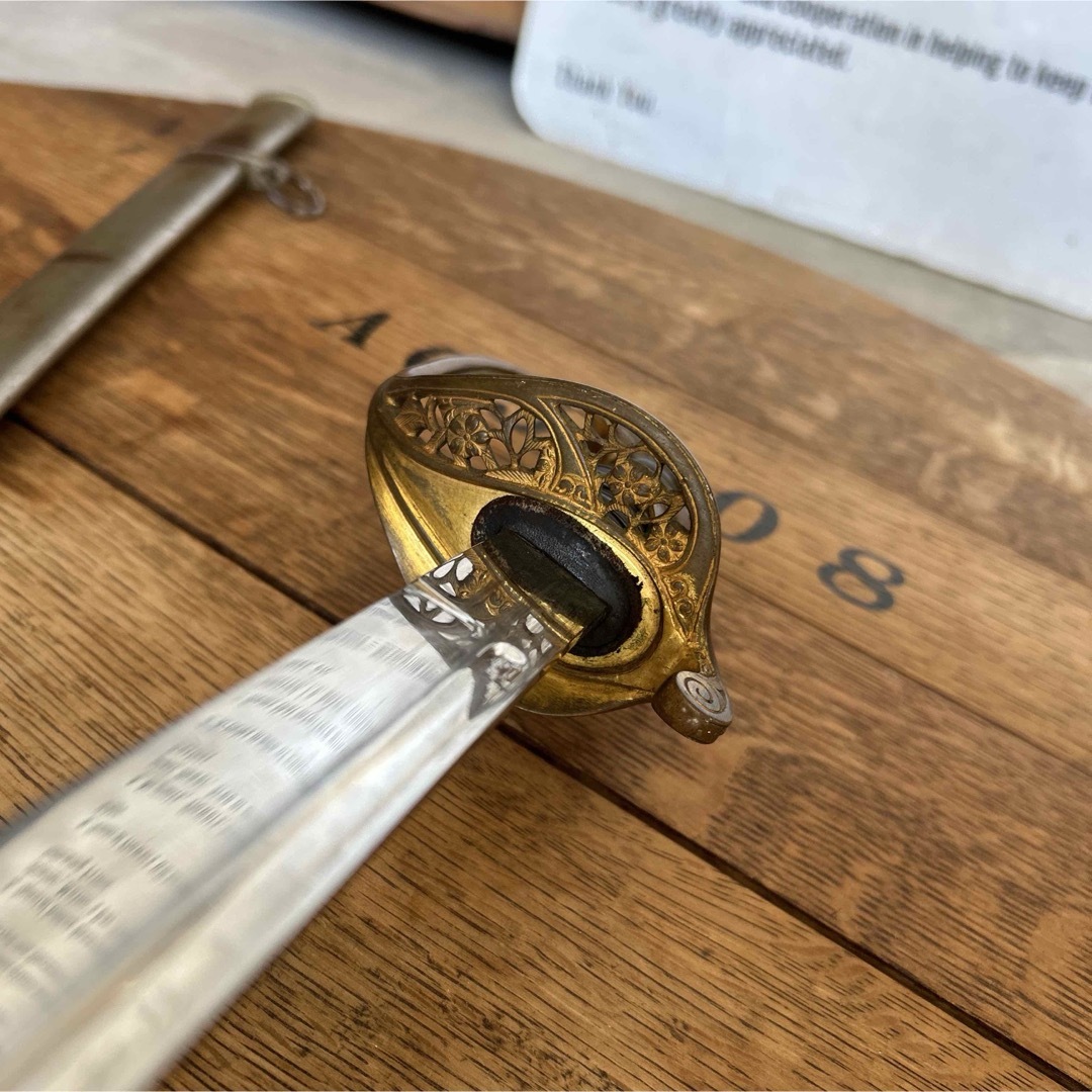 観賞用】古道具 模造刀 骨董品 日本軍 装品 インダストリアル アンティーク