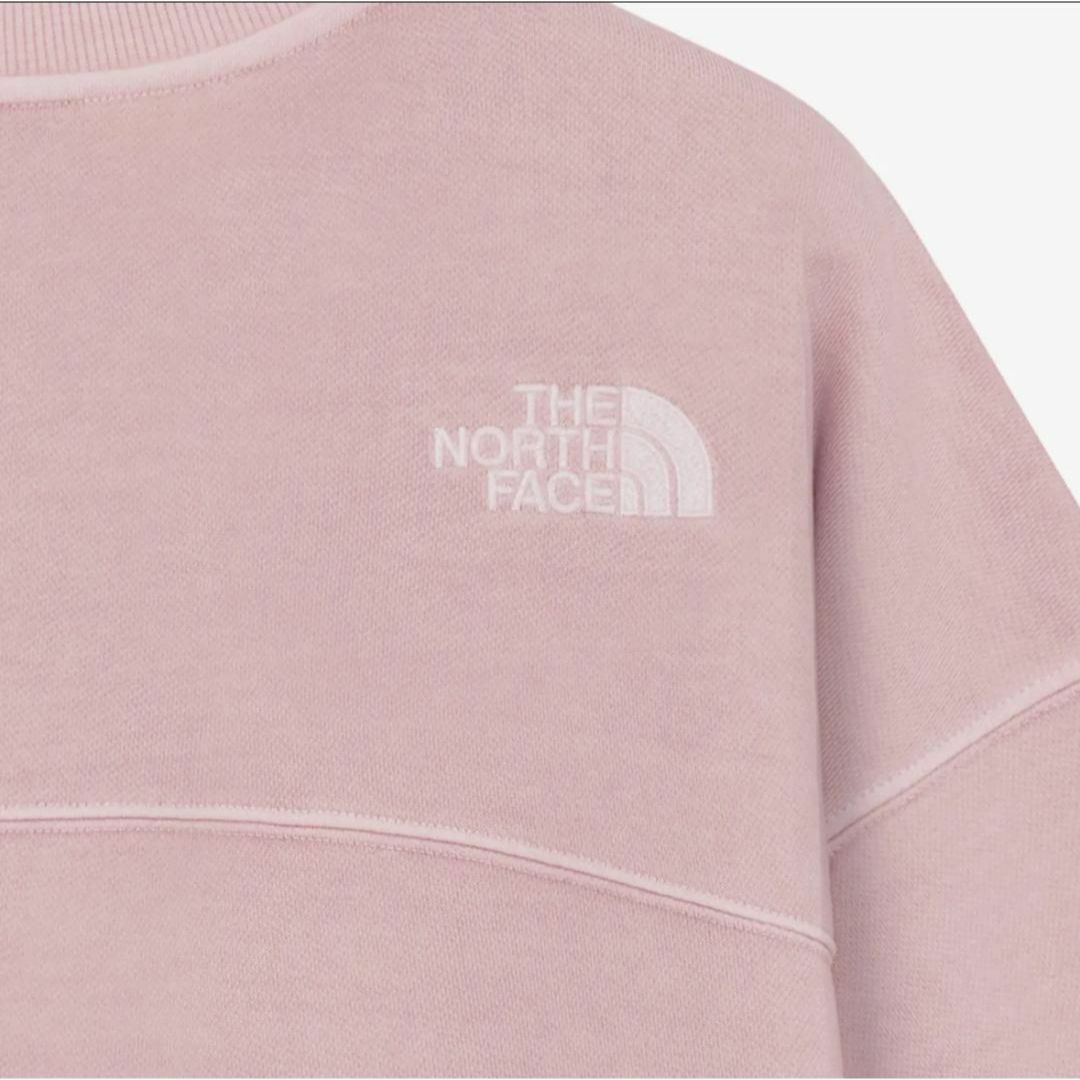 ショート丈⭐️韓国ノースフェイスホワイトレーベル スウェットピンクWM