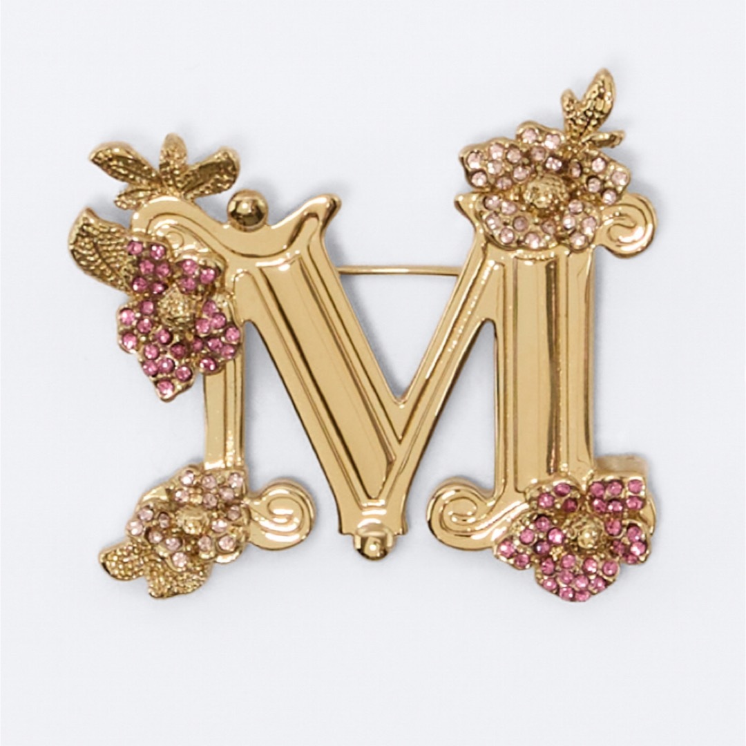 Max Mara - 25SS新作 新品MaxMara クリスタルブローチ フローラルの