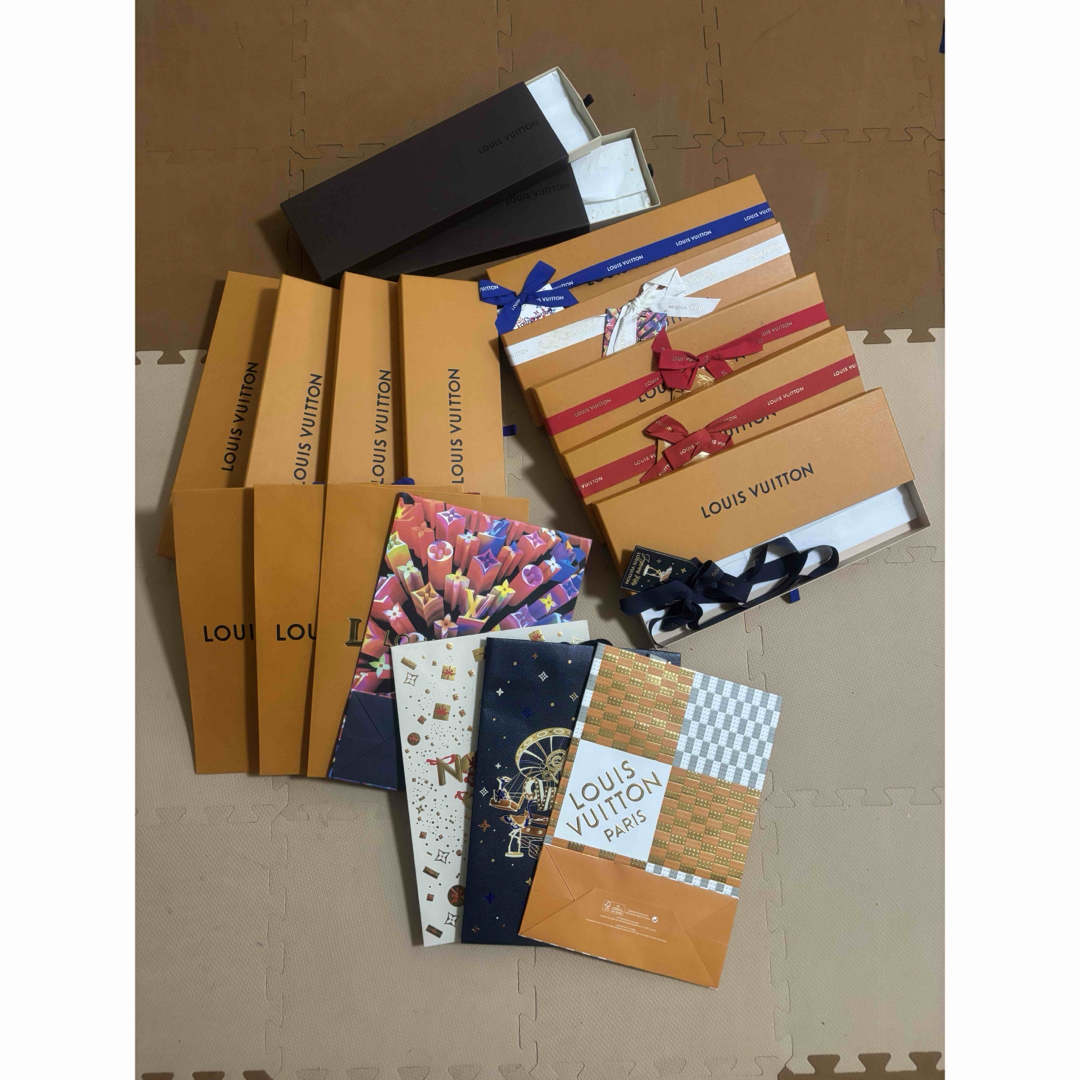 エルメスHERMES ルイヴィトン ネクタイ 空箱紙袋 21点セット エルメス