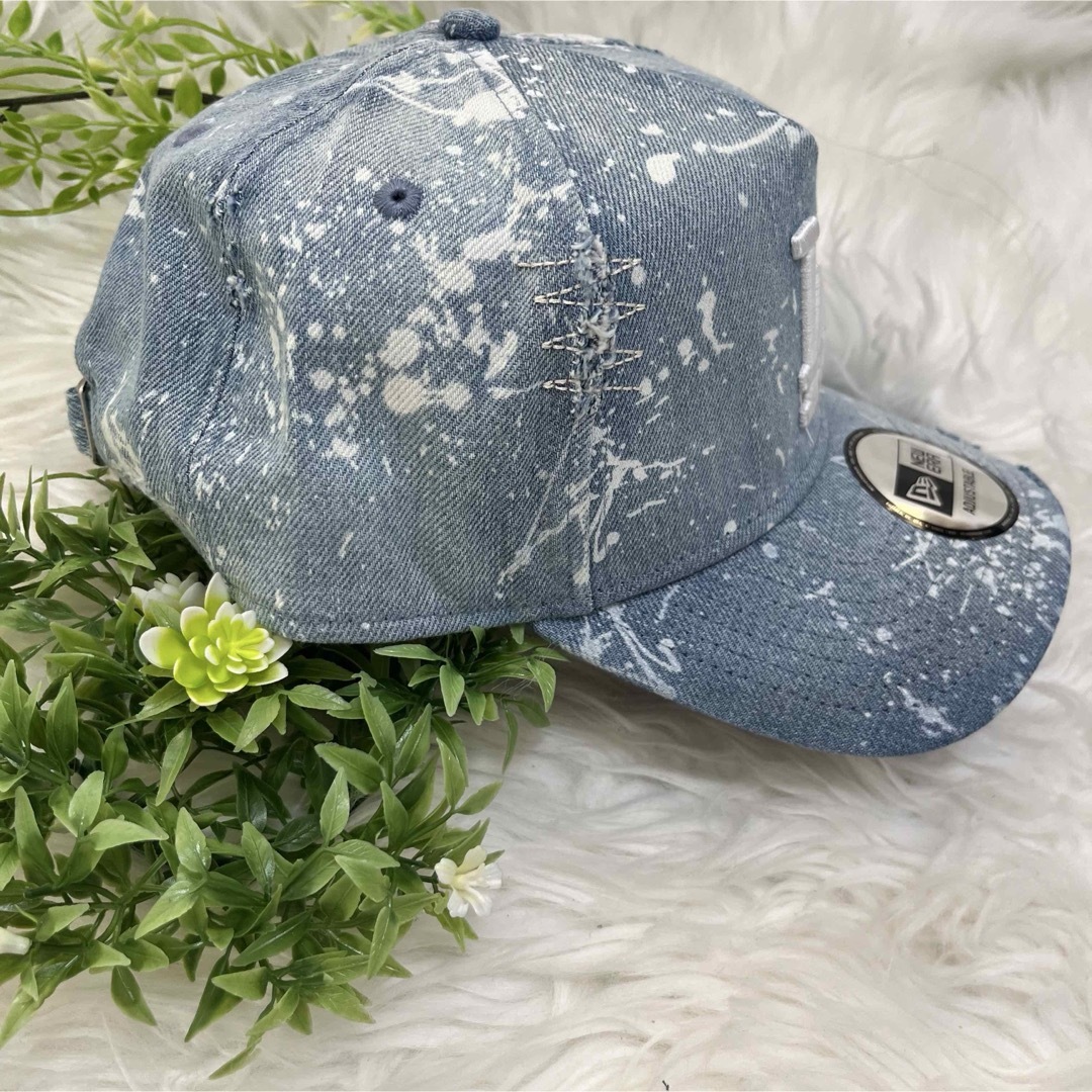 NEW ERA - 新品 NEWERA LA ニューエラ ダメージ デニム キャップ