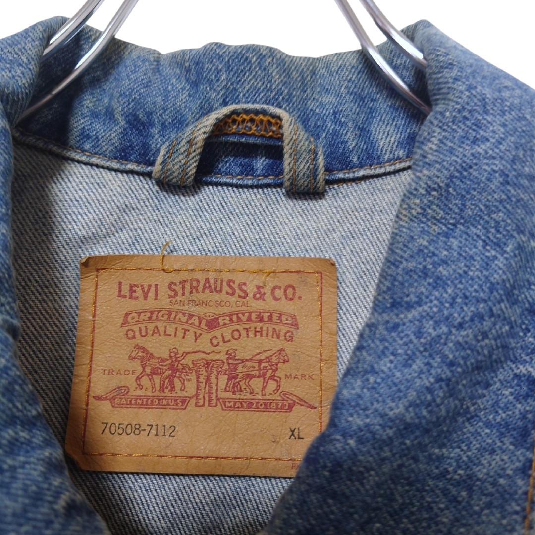 Levi's - 【LEVI'S】USA製 ワッペン刺繍 デニムベスト A-3125の通販 by