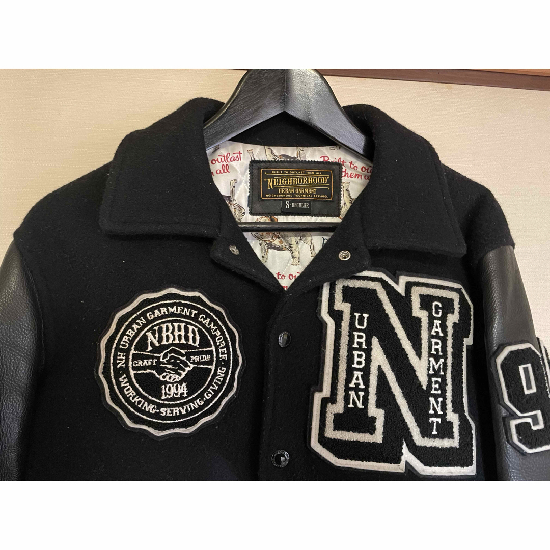 NEIGHBORHOOD - NEIGHBORHOOD スタジャン ブラック ネイバーフッドの