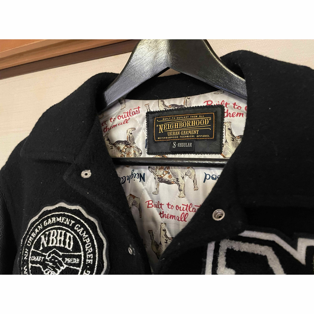 NEIGHBORHOOD - NEIGHBORHOOD スタジャン ブラック ネイバーフッドの