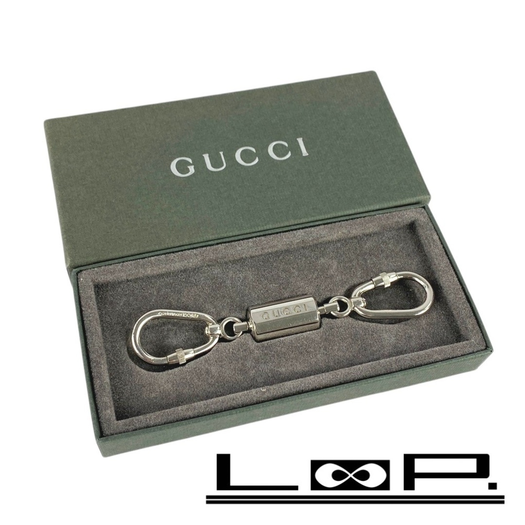 GUCCI - □美品□ グッチ キーホルダー キーリング カラビナ ダブル SS