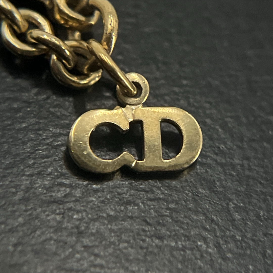 Christian Dior - Dior ディオール ロゴネックレス ラインストーン