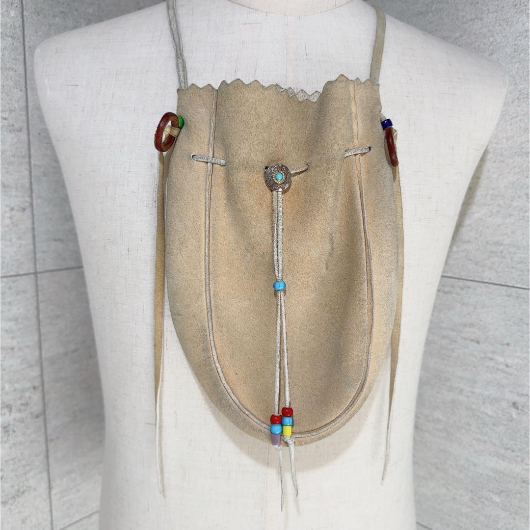 goro's - ゴローズ goro's スモーク 巾着ポーチ L バッグ 金縄