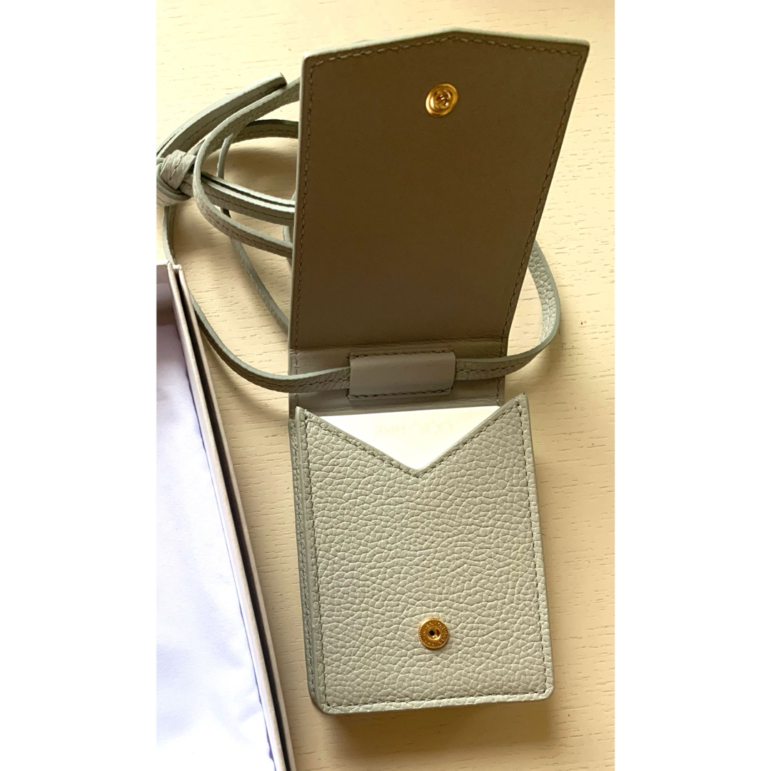 新品未使用☆JIMMY CHOO☆グレーショルダーバッグ付きトランプ/完品の