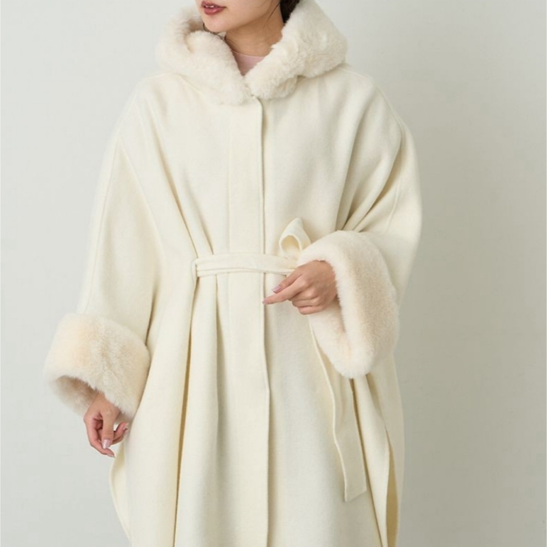 CELFORD - ラスト CELFORD 【コートラボ】 ファー付きポンチョコート