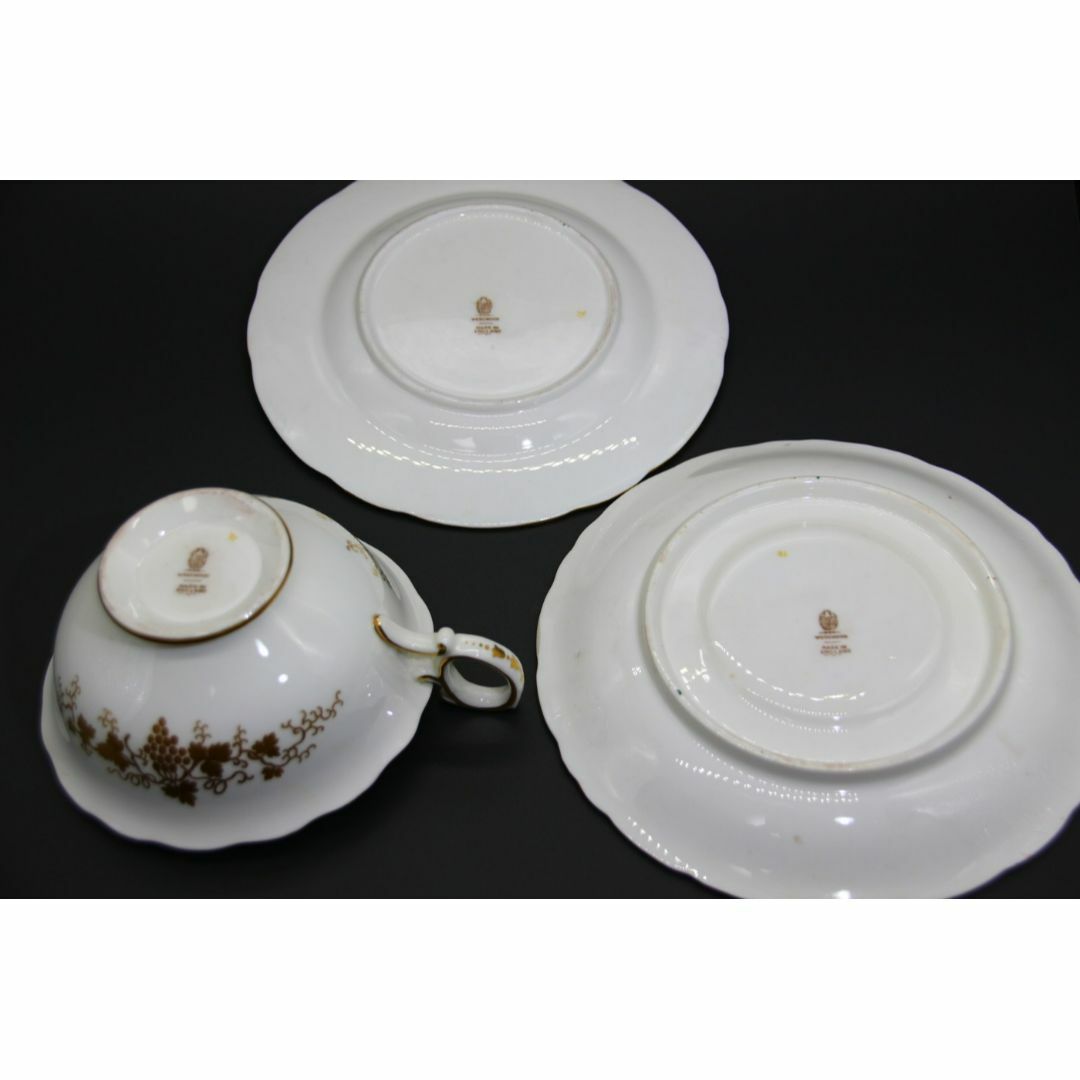 レア ウェッジウッド ARTHUR HOLLAND氏サイン アンティーク トリオ