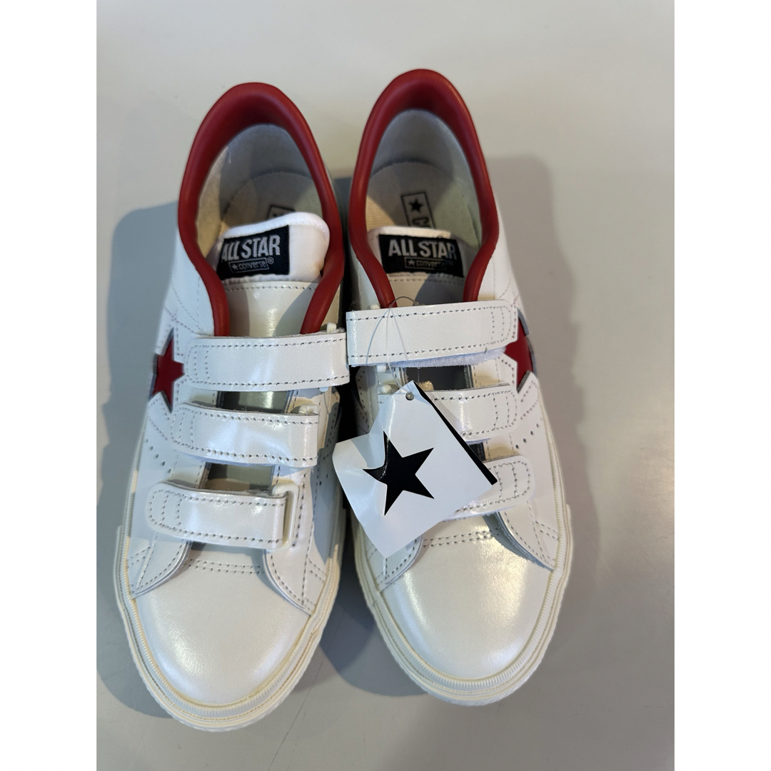 CONVERSE - 日本製 コンバース ワンスター ベルクロ 白×赤 25.5センチ