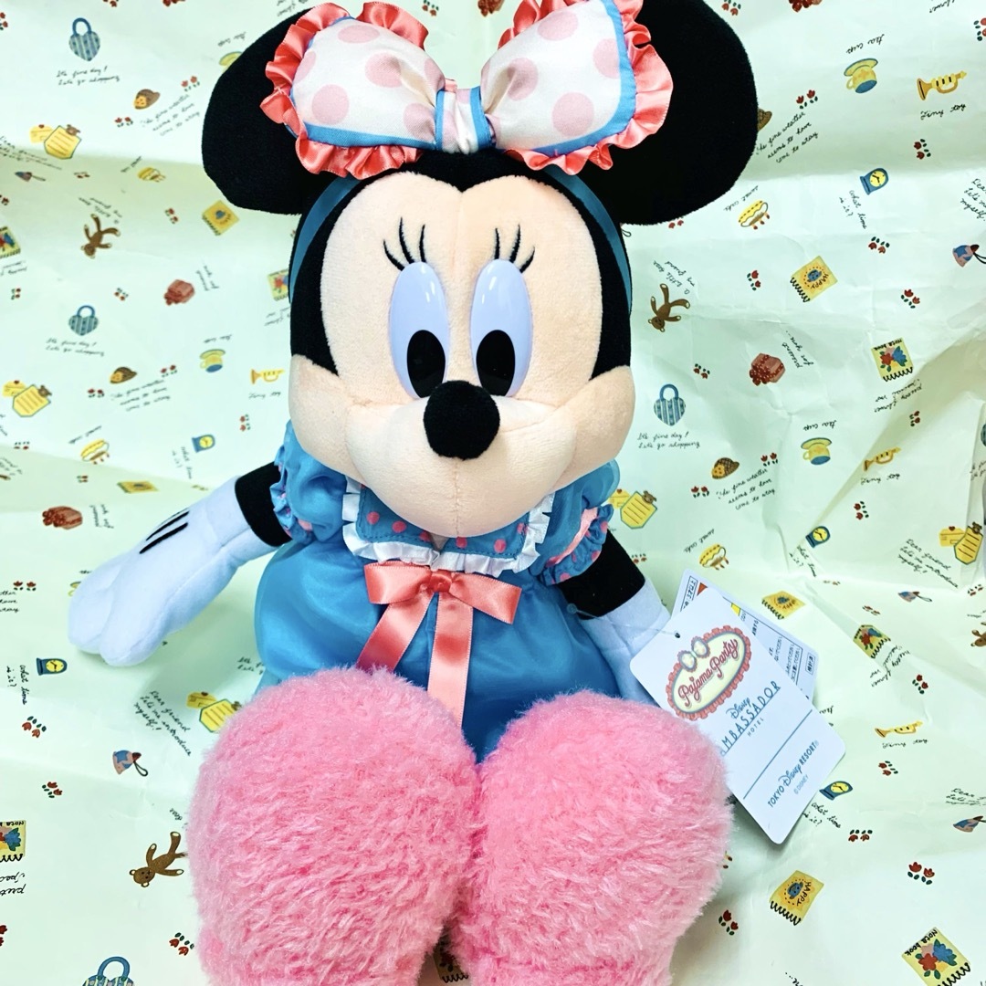 Disney - ミニーマウス ぬいぐるみ パジャマパーティー ミニーちゃんの