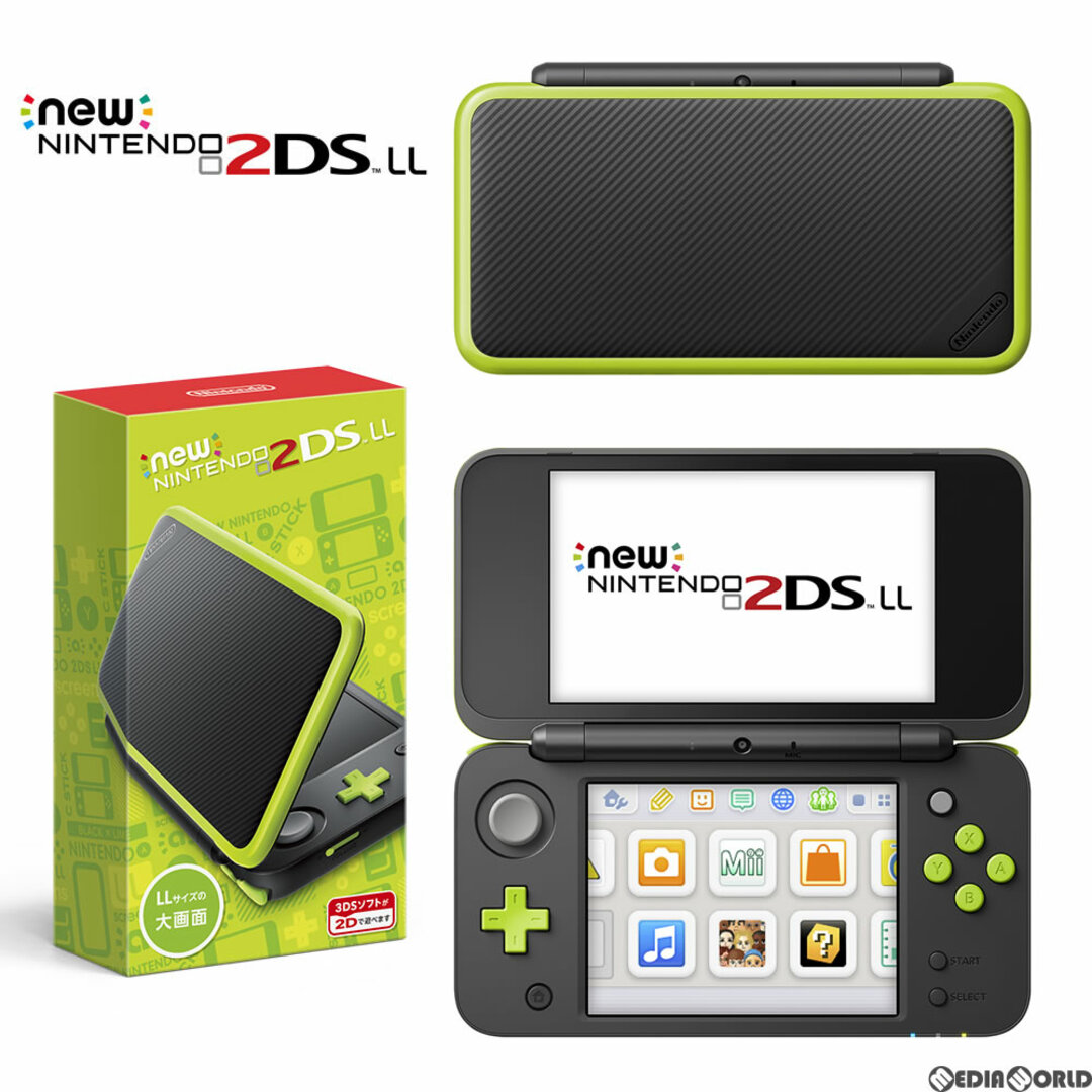 ニンテンドー2DS - (本体)Newニンテンドー2DS LL ブラック×ライム(JAN
