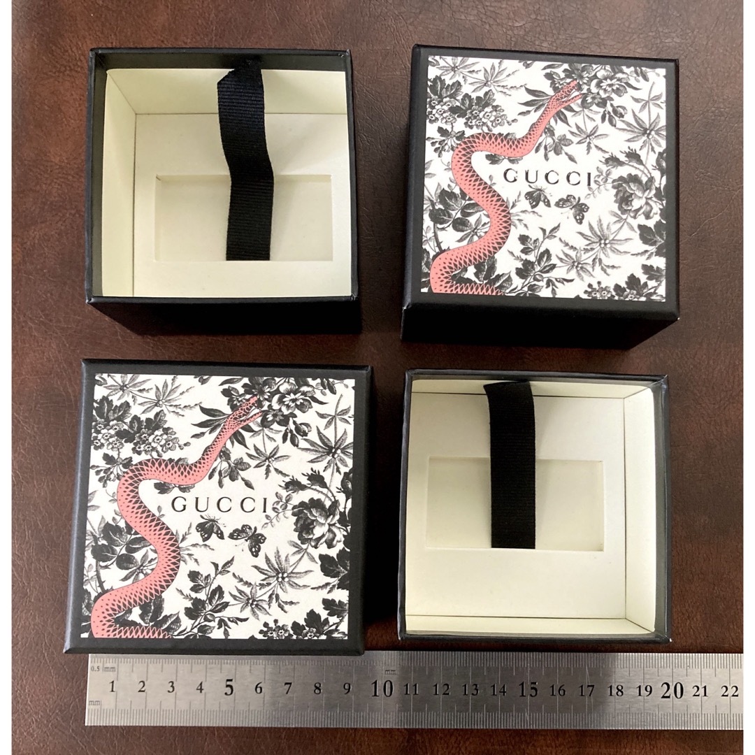 GUCCI - グッチ 純正 ピンクスネーク/蛇/ヘビ BOX/空箱 2個セット(小物