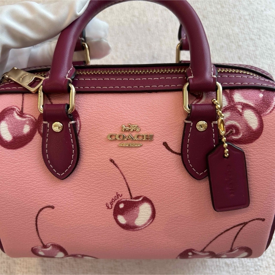 COACH - COACH チェリー ミニ ボストン バッグの通販 by mimi