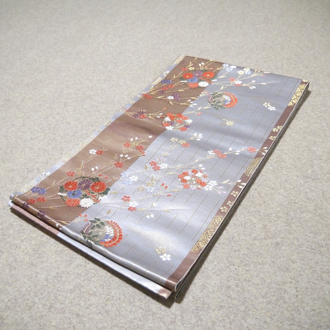 必見！早い者勝ち！！ 正絹 中古 西陣織 仕立て上がり袋帯 ☆776の通販