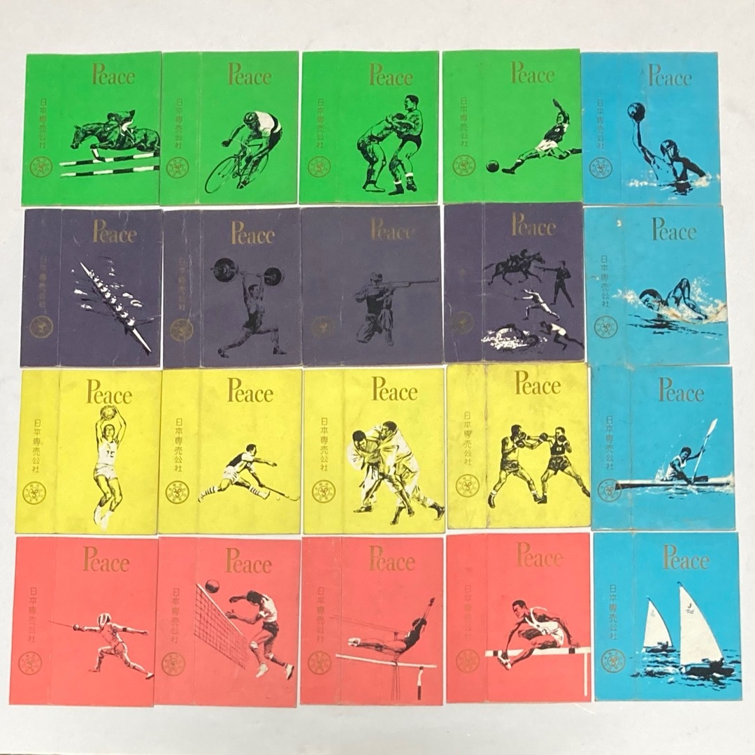 ART VINTAGE - 1964年 東京オリンピック記念 たばこ ピース 空箱 PEACE