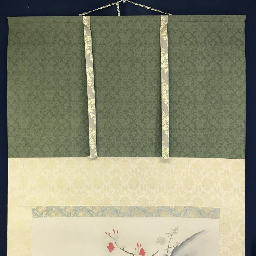 複製/尾形光琳/躑躅図/ツツジ図/つつじ/花図/工芸品/掛軸☆宝船☆AG