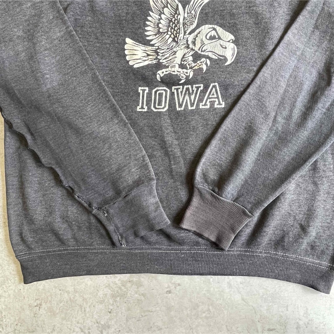 VINTAGE - 60s 70s カラーフロッキー スウェット 黒 墨黒 メンズ M