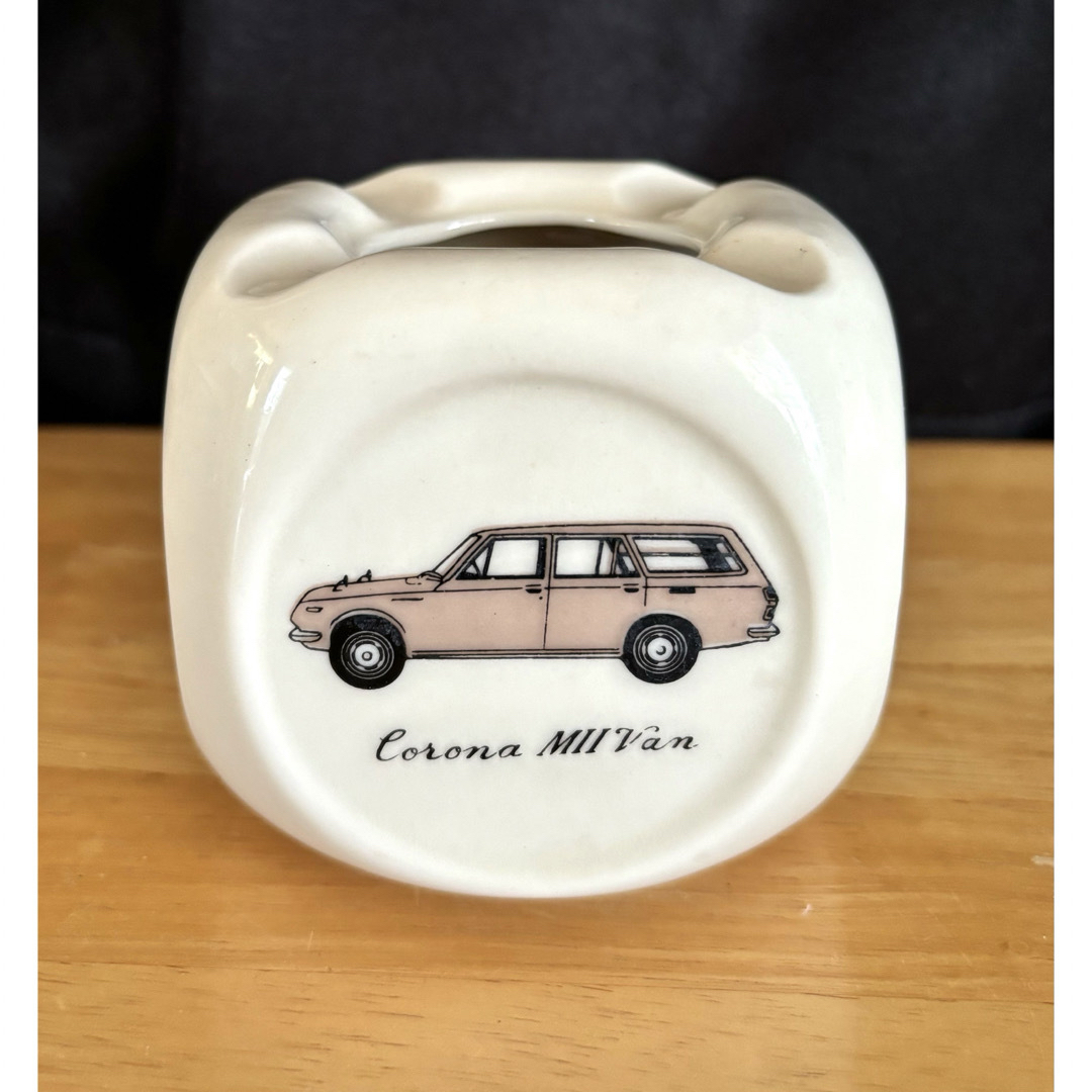 トヨタ - トヨタ 灰皿 陶器 レトロ 昭和 カローラ 白 車 クラウンの