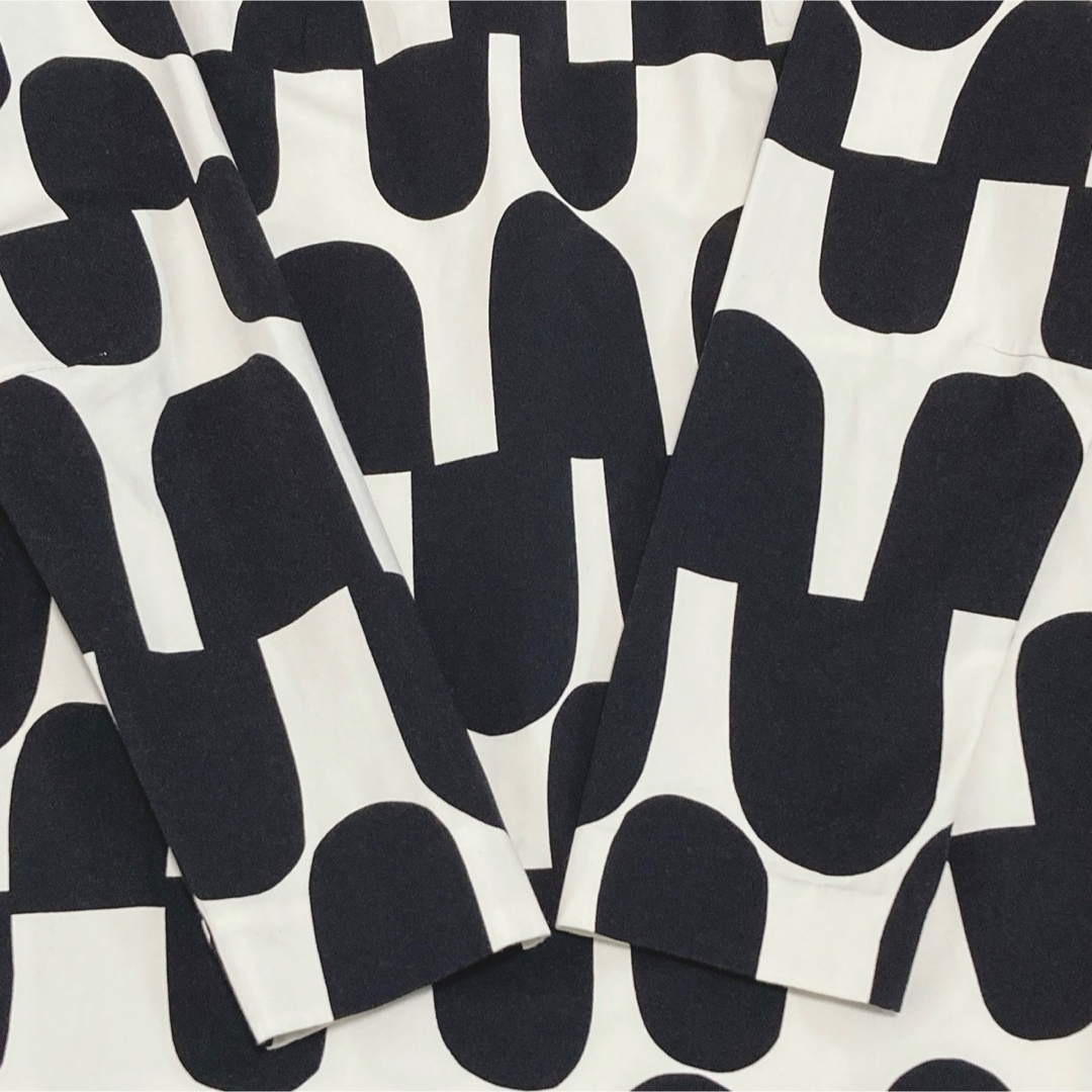 marimekko 定価3.5万 ワンピース BIAK RATSU 36 リボン