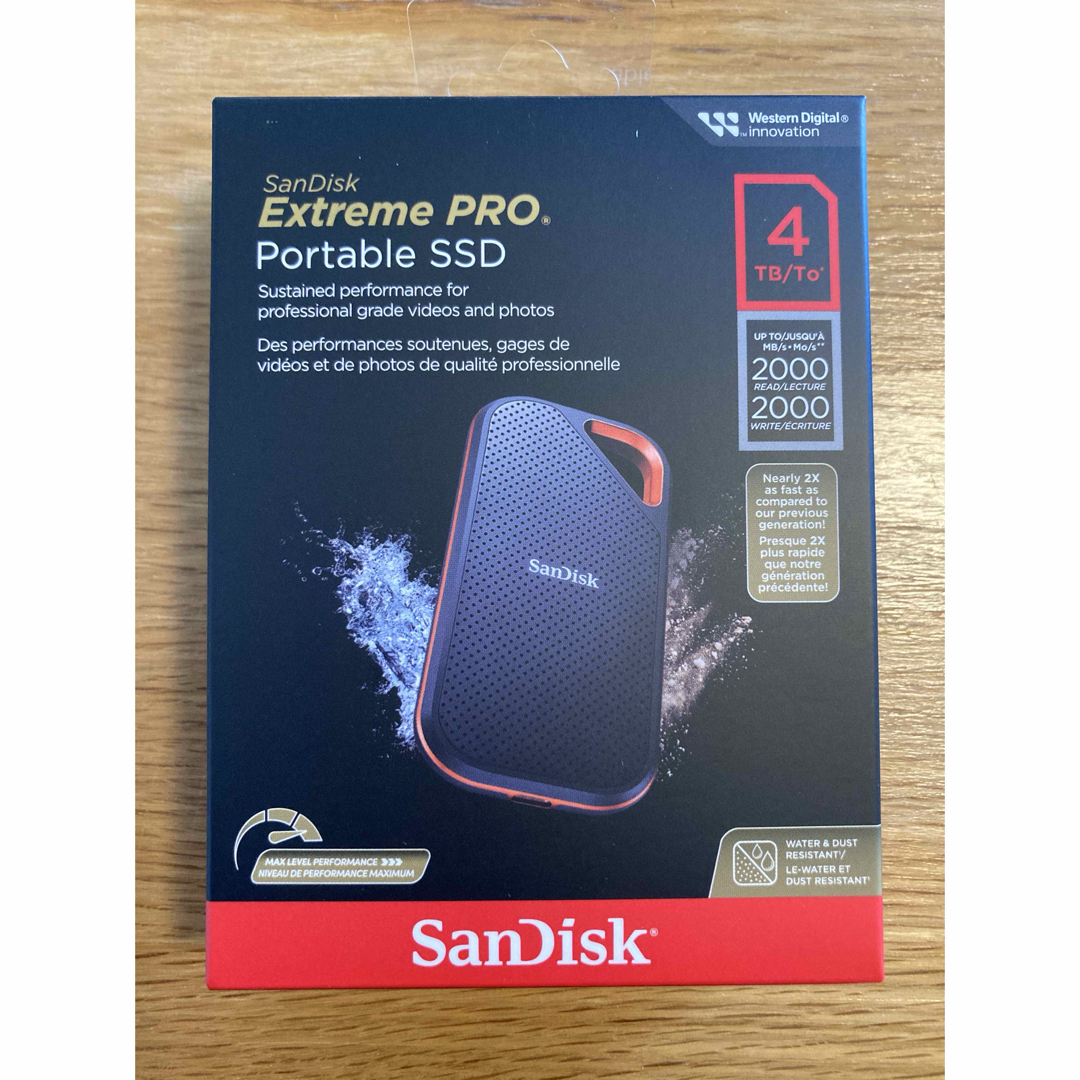 SanDisk - SanDisk Extreme PRO ポータブル SSD 4TB SDSEの通販 by む