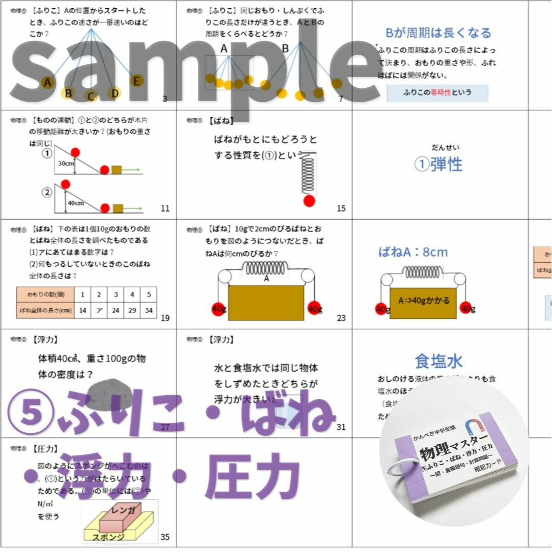 ⭐️【074】生物・化学・地学・物理マスターセット 中学受験理科
