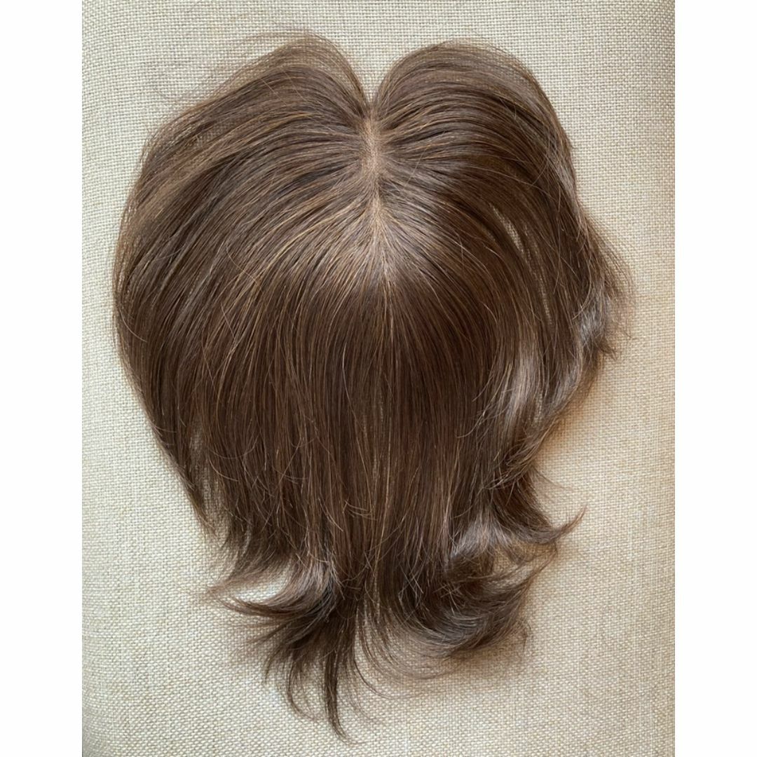 ナオアート(NAO-ART) 人毛MIX 部分ウィッグプレミアムモデル ブラウン