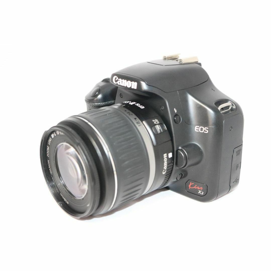 ⭐Canon Kiss X2 初心者セット 入門 一眼レフ⭐スマホ転送 小型