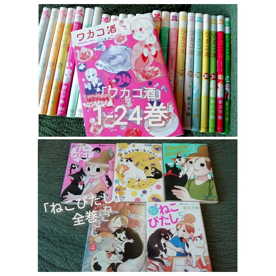 1 - 24 巻 ワカコ酒、ねこびたし 全巻 1-5 新久千映 21 22