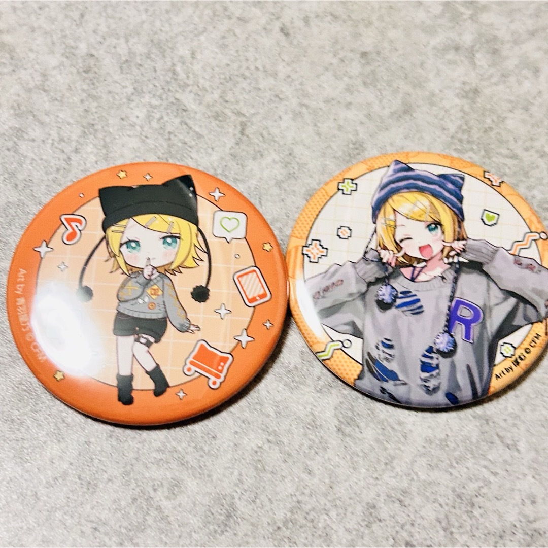 鏡音リン 10周年 缶バッジ ニコカフェ 鏡音リン 10周年 缶バッジ