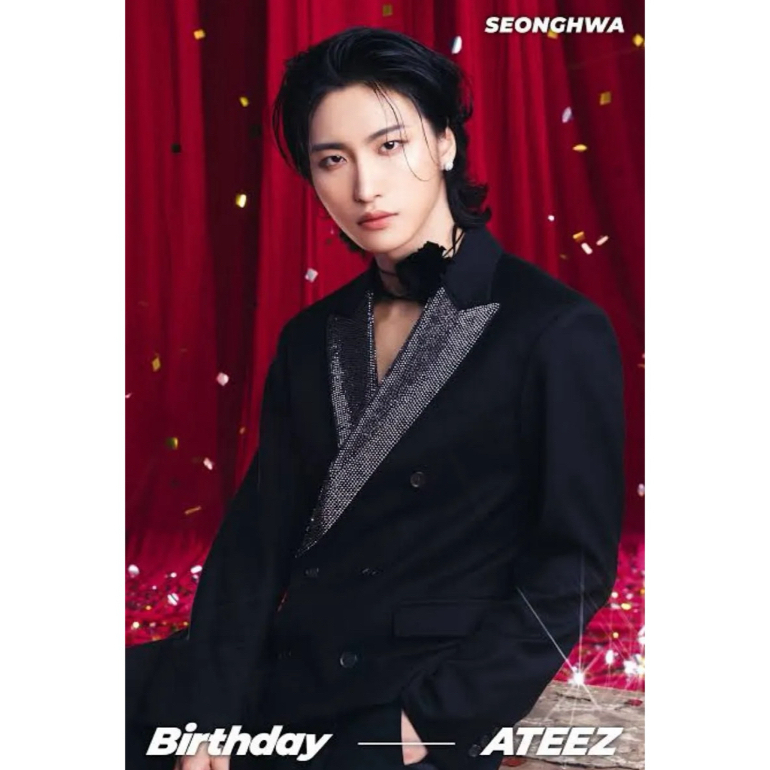 レア‼️ソンファ❤️ateez 直筆サイン入りチェキ ポラロイド トレカ