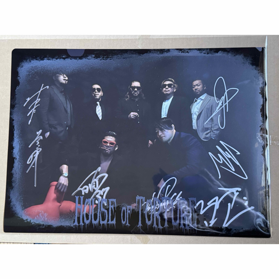 新日本プロレス ハウスオブトーチャー 直筆サイン入りポートレート 新