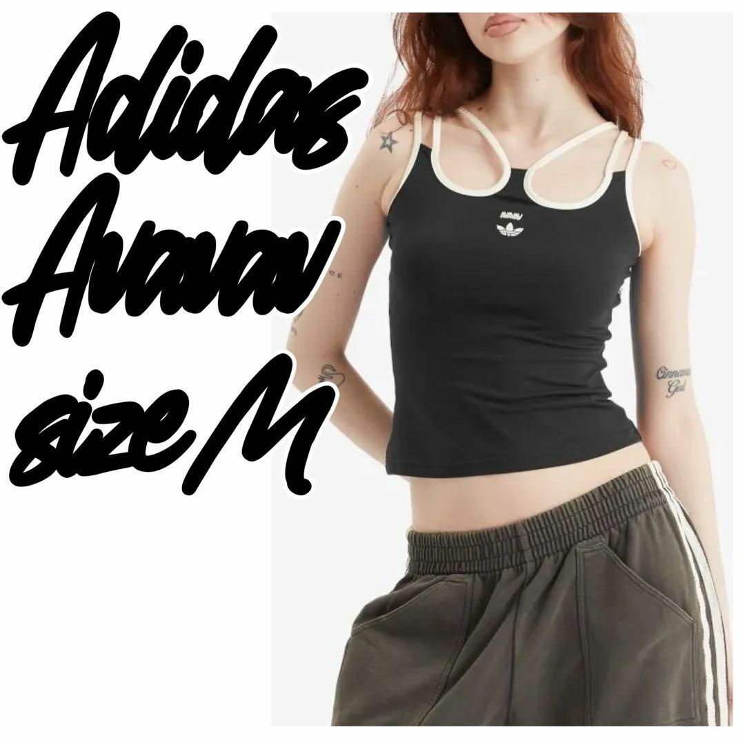 adidas Originals - ADIDAS × AVAVAV Cross Top タンクトップ ブラック