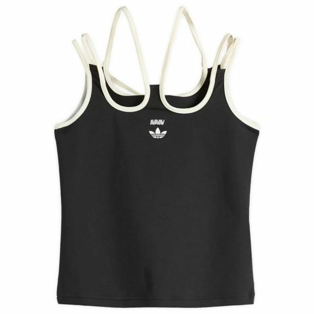 adidas Originals - ADIDAS × AVAVAV Cross Top タンクトップ ブラック