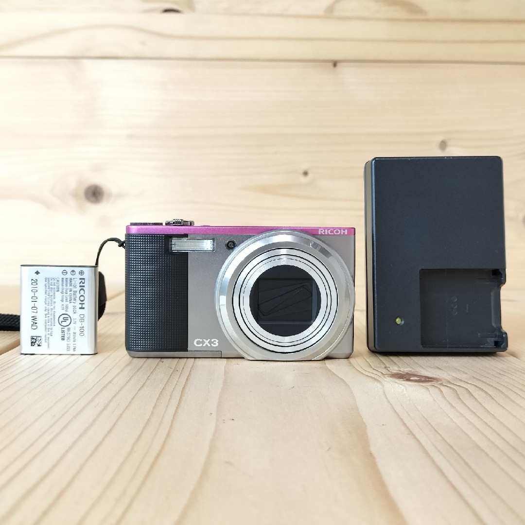 RICOH CX3 コンデジ バッテリー・充電器付き 動作確認済 RICOH CX3