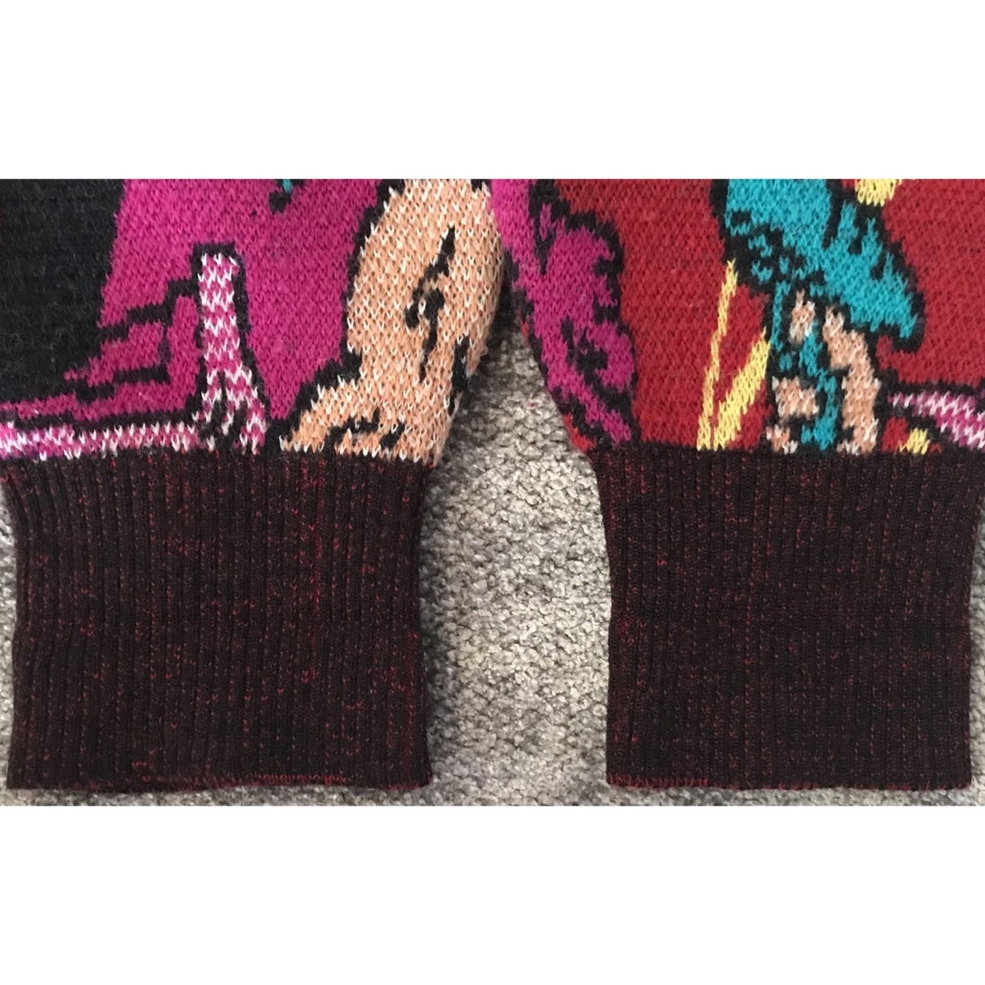 FICCE - 超レア 最高のアメコミ柄 90's FICCE フィッチェ ニット