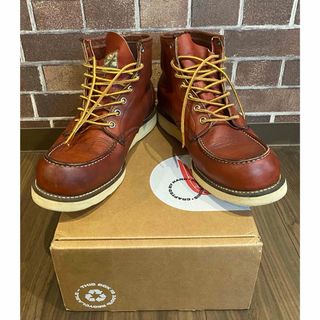 REDWING - レッドウィング 875 表四角犬タグ 旧犬タグ 9.5 E 赤茶色の